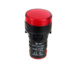 Лампа IEK AD22DS LED матрица, d=22мм, синий, 230В BLS10-ADDS-230-K07 