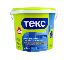 Влагостойкая в/д краска Текс универсал 7 кг 19189 