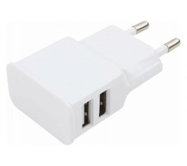 Адаптер питания Cablexpert MP3A-PC-11 100/220V - 5V USB 2 порта 2.1A белый 