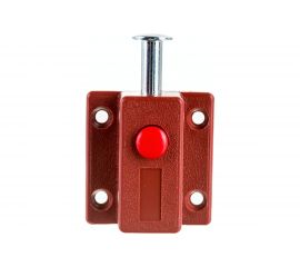 Задвижка Левша кнопочная, мебельная У1-2539 