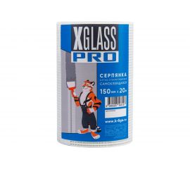 Лента серпянка стеклотканевая самоклеящаяся X-Glass Pro 150 мм х 20 м Б0000003823 