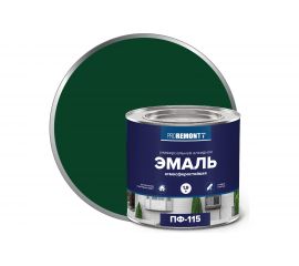 Эмаль PROREMONTT ПФ-115 зеленая, 1.9 кг Лк-00004465 