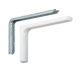 Кронштейн VORMANN Design 148х240х35 мм, оцинкованный, цвет: белый, 40 кг 01137 250 W 