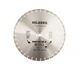 Диск алмазный отрезной сегментный Hard Materials Laser (500x25.4 мм) Hilberg HM111 
