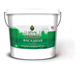 Фасадная краска Ареал+ ВД-АК 0107 ЛЮКС ведро 1,5 кг А-044 