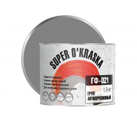 Грунт super maler ГФ-021 серый 1,9кг Лк-00005688 