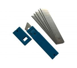 Лезвия сменные для резака (10 шт; 18х100 мм; толщина 0.5 мм; 14 сегментов; японская сталь SK5) РемоКолор 19-2-402 