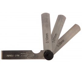 Набор щупов №1 GRIFF 0.02-0.1 мм, 9 пластин, длина 70 мм D127005 