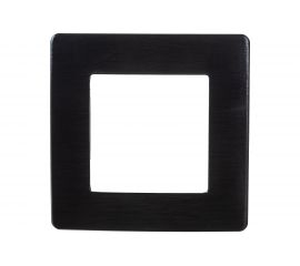Рамка для розеток и выключателей ЭРА Серия 12 12510106 на 1 пост, Сатин, черный Б0052504 