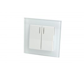 Электрический 2-клавишный выключатель STEKKER с индикатором, серия Катрин 39163 