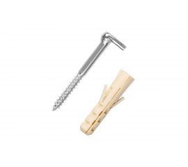 Крюк-шуруп ЕВРОПАРТНЕР L-обр. Zn d5,1хL50 мм, прямой шлиц, 2 шт. 13 3001 1 