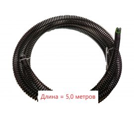 Спираль для прочистки засоров в канализации диаметр 22 мм, длина 5 метров CROCODILE 50315-22-5 