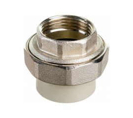 Муфта комбинированная RTP разъемная, американка, внутренняя резьба, D32х1 мм, серая 15518 