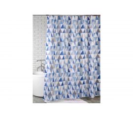 Штора для ванной комнаты Bath Plus 180х180 TRIANGULAR SCRAWL blue ch-21260/0 