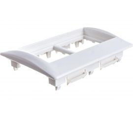 Рамка и суппорт IEK для кабель-канала Праймер, на 4 модуля, 75 мм, CKK-40D-RSU4-075-K01 