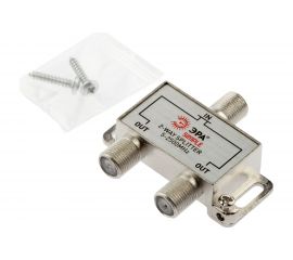 Делитель ЭРА ТВ х 2 под F разъем, 5-2500 МГц simple DSFSAT01 Б0048329 