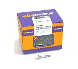 Саморез VIPкрепеж прессшайба острая 120 шт 30410 VIP 