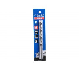 Сверло по металлу Проф-А, класс А, Профессионал (10х87х133 мм; Р6М5) ЗУБР 29625-10 