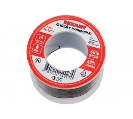 Припой с канифолью (100 г; 0.5 мм) катушка, блистер REXANT 09-3201 