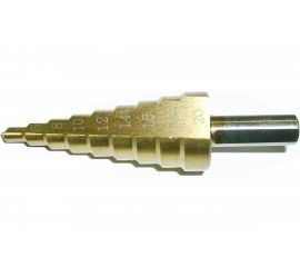 Сверло по металлу ступенчатое 4-20 мм, 9 ступеней, TiN SKRAB 30161 