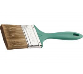 Плоская кисть STAYER Lasur Euro смешанная натуральная и искусственная щетина пластмассовая ручка 75 мм 01081-75 