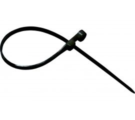 Кабельный хомут с монтажным отверстием Экопласт 3.5х110 мм, черный 45109BL 