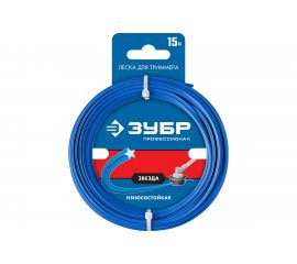 Леска для триммера ЗУБР ЗВЕЗДА Профессионал 1.3 мм, 15 м 71020-1.3 