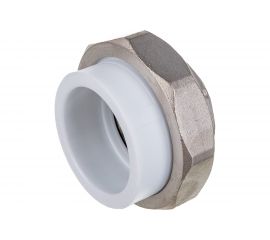 Муфта комбинированная разъемная с внутренней резьбой VALFEX PP-R белая, 63 мм х2" 10155050 127-0219 