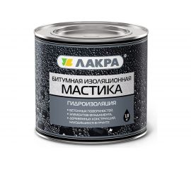 Битумная изоляционная мастика Лакра 1.8 кг Лк-00005323 