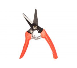 Цветочный секатор с прямыми лезвиями FEONA МИНИ 170 мм, пластиковые ручки с ремешком 004-0828 22776 