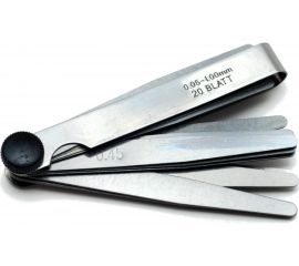 Веерный щуп СЕРВИС КЛЮЧ 0,05-1,0мм 20 листов в блистере 70614 