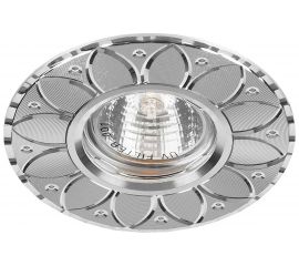 Встраиваемый потолочный светильник FERON MR16 G5.3 серебро, GS-M389 28950 