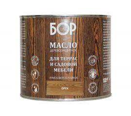 Деревозащитное масло для террас и садовой мебели Бор орех, банка 1,7 кг 4690417061488 