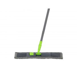 Швабра для пола с насадкой из микрофибры Рыжий кот MopM3 цвет серый 005935 