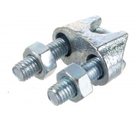 Зажим троса DIN 741 оцинкованный 25 шт. (10 мм; ТФ5) Зубр 4-304415-10 