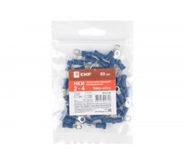 Кольцевой изолированный наконечник EKF НКИ 2-4 50шт nki-2-4n 
