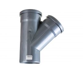 Тройник внутренней канализации LAMMIN 110х110/45 градусов Lm35091011045 