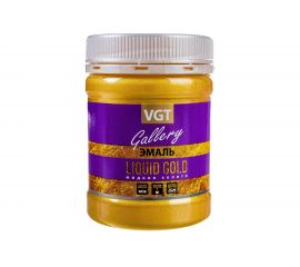 Универсальная эмаль VGT ВД-АК-1179 GALLERY LIQUID GOLD, металлик, жидкое золото, 0.23 кг 26297 