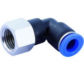 Фитинг цанговый угловой с внутренней резьбой 3/8F для трубки диаметром 8 мм SHPI PLF 08-R03 