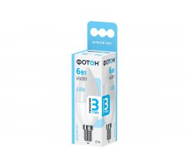 Светодиодная лампа ФОТОН LED B35 6W E14 4000K 22830 