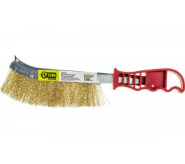 Металлическая строительная щетка ON с пластиковой ручкой 20-01-000 