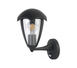 Светильник Uniel UUL-S81A, 60W/E27, SENSOR, IP54, BLACK, уличный, под лампу Е27, с датчиком движения UL-00006813 