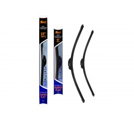 Комплект бeскаркасных щеток стеклоочистителя KRAFT TEFLON 600/400 мм, 1 адаптер KT 830874 