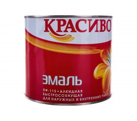 Эмаль Красиво ПФ-115 серая, банка 1,8 кг 4690417011131 