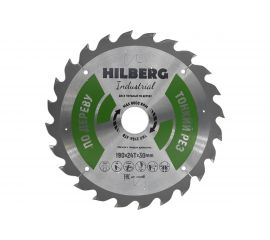 Диск пильный по дереву Industrial (190х30 мм; 24Т; тонкий рез) Hilberg HWT190 