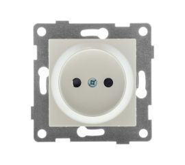 Механизм розетки GUSI ELECTRIC 1-ой без заземления, с защитной шторкой, СУ, 16А, 250В, жемчуг С11Р2-028 