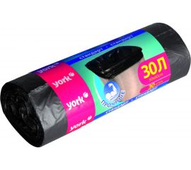 Мешки для мусора (30 шт; 30 л; 8 мкм) YORK 902130 