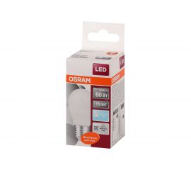 Светодиодная лампа OSRAM LED STAR, P, шар, 6.5Вт, E27, 550Лм, 4000К, нейтральный белый свет 4058075134324 