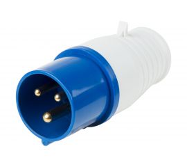 Вилка REXANT 013 переносная 2Р+РЕ 16А 220В IP44 11-8900 