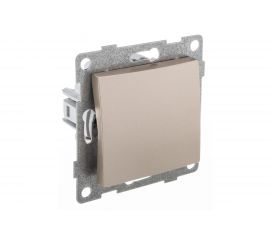 Механизм выключателя GUSI ELECTRIC Bravo 1кл. 2-х полюсный, СУ, 10А, 250В, шампань С10В5-027 